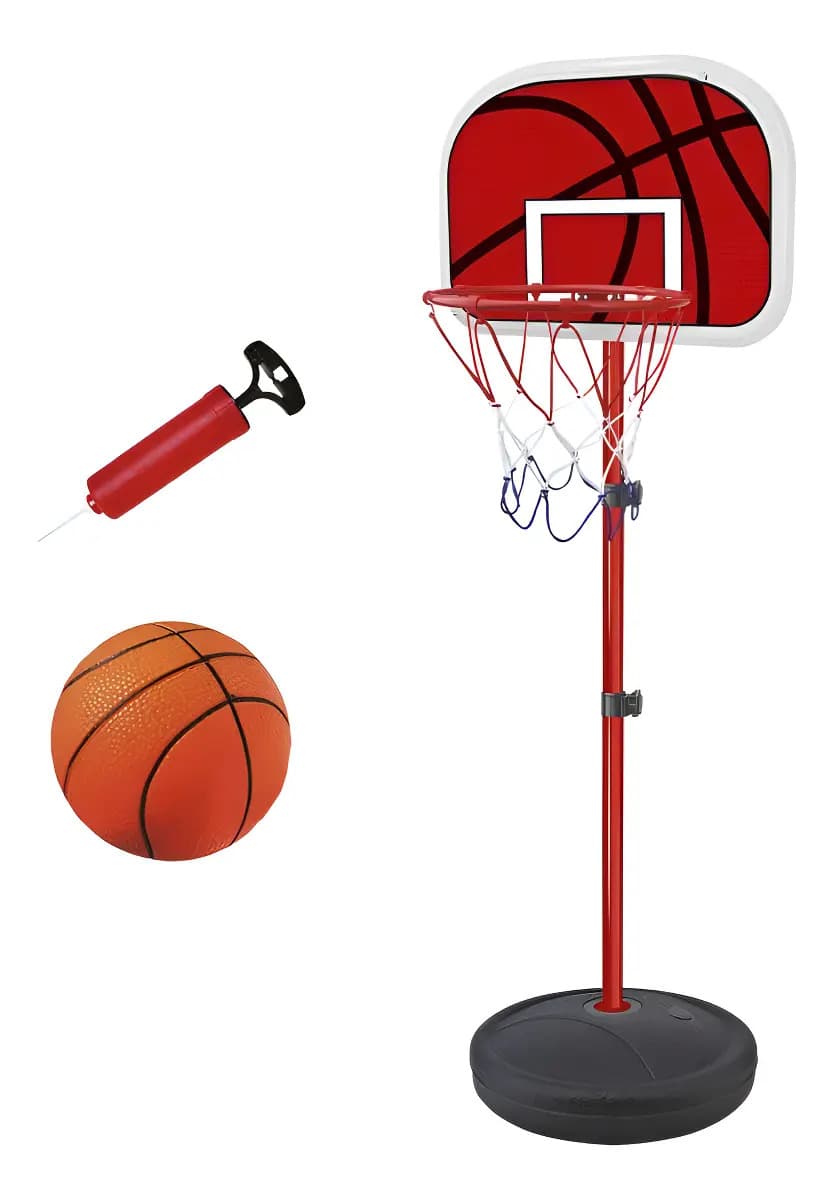 Cesta Basquete Infantil Ajustável com Bola Enchedor 139cm — imagem 6