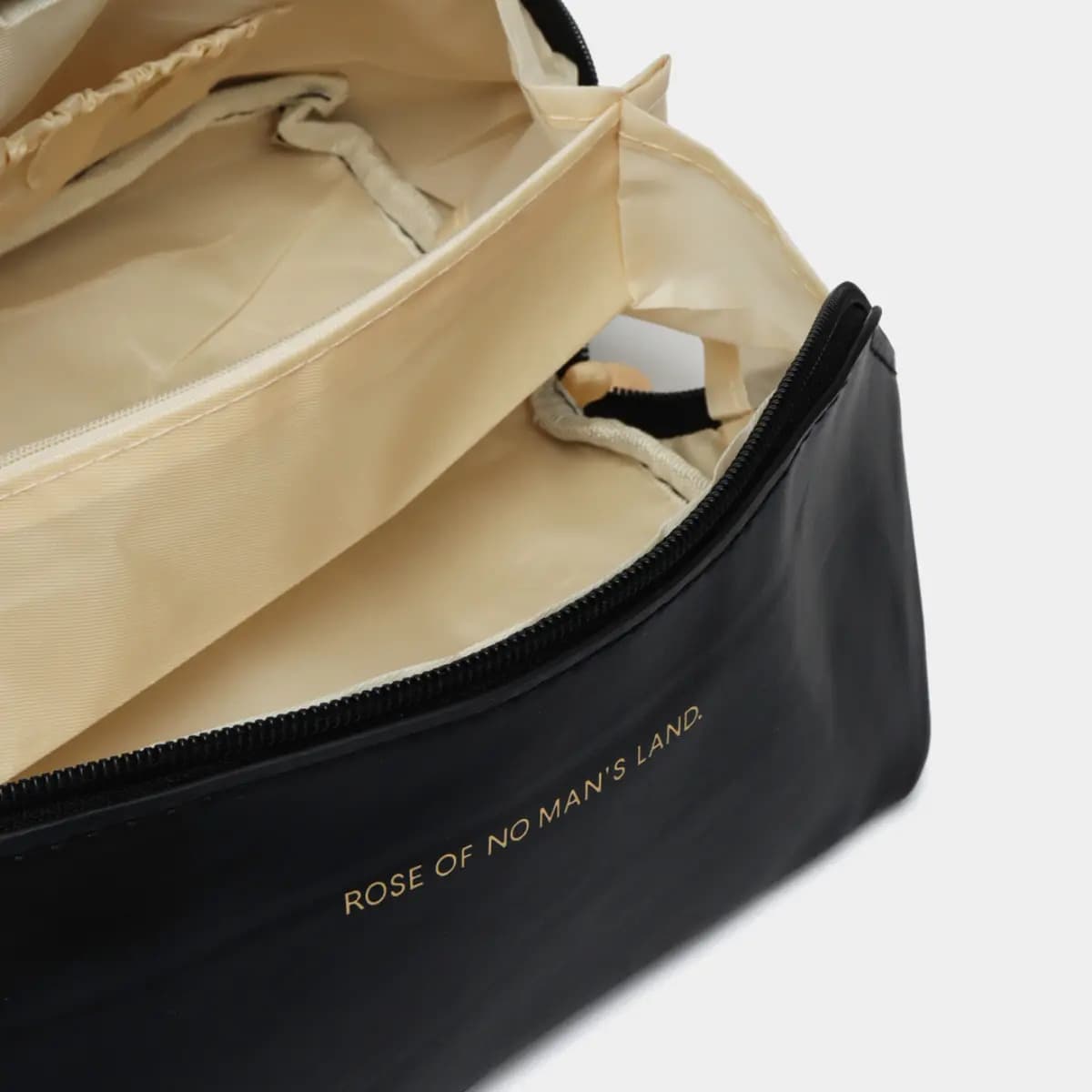 Kit 2 Necessaire Feminina Maquiagem Viagem Bolsa Organizador Grande Blogueira Cor Preto e Preto — imagem 6