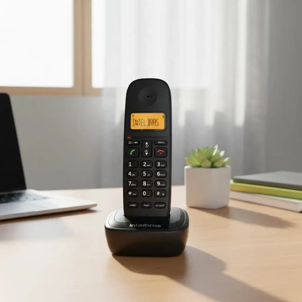 Telefone Sem Fio Intelbras Ts 2510 Preto Preto — imagem 3