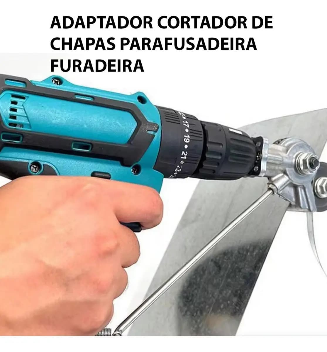 Cortador Chapa DUTOS CALHAS Para Furadeira E Parafusadeira — imagem 2