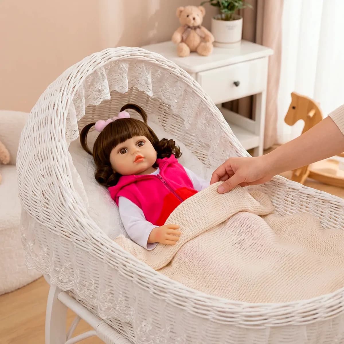 Adora Bebê Reborn Bonecas Realista De Silicone Menina 48 Cm — imagem 4
