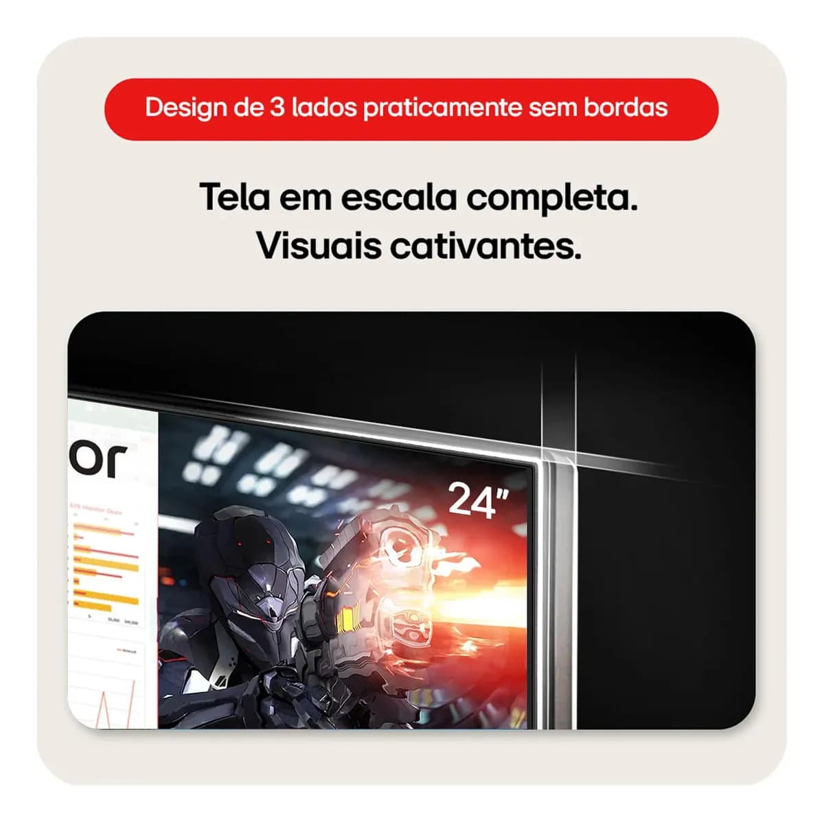 Monitor PC Gamer LG 24”- IPS, Full HD, 100Hz, HDMI, Preto - 24MS500-B — imagem 6