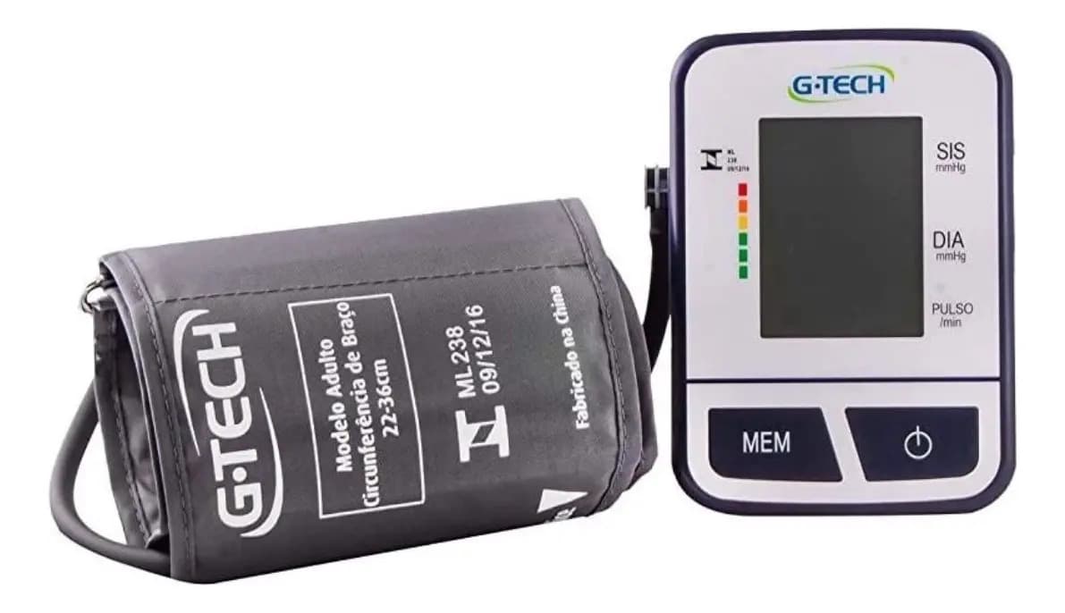 Pressão Arterial Digital Pra Braço Gtech Bsp2 Pronta — imagem 4
