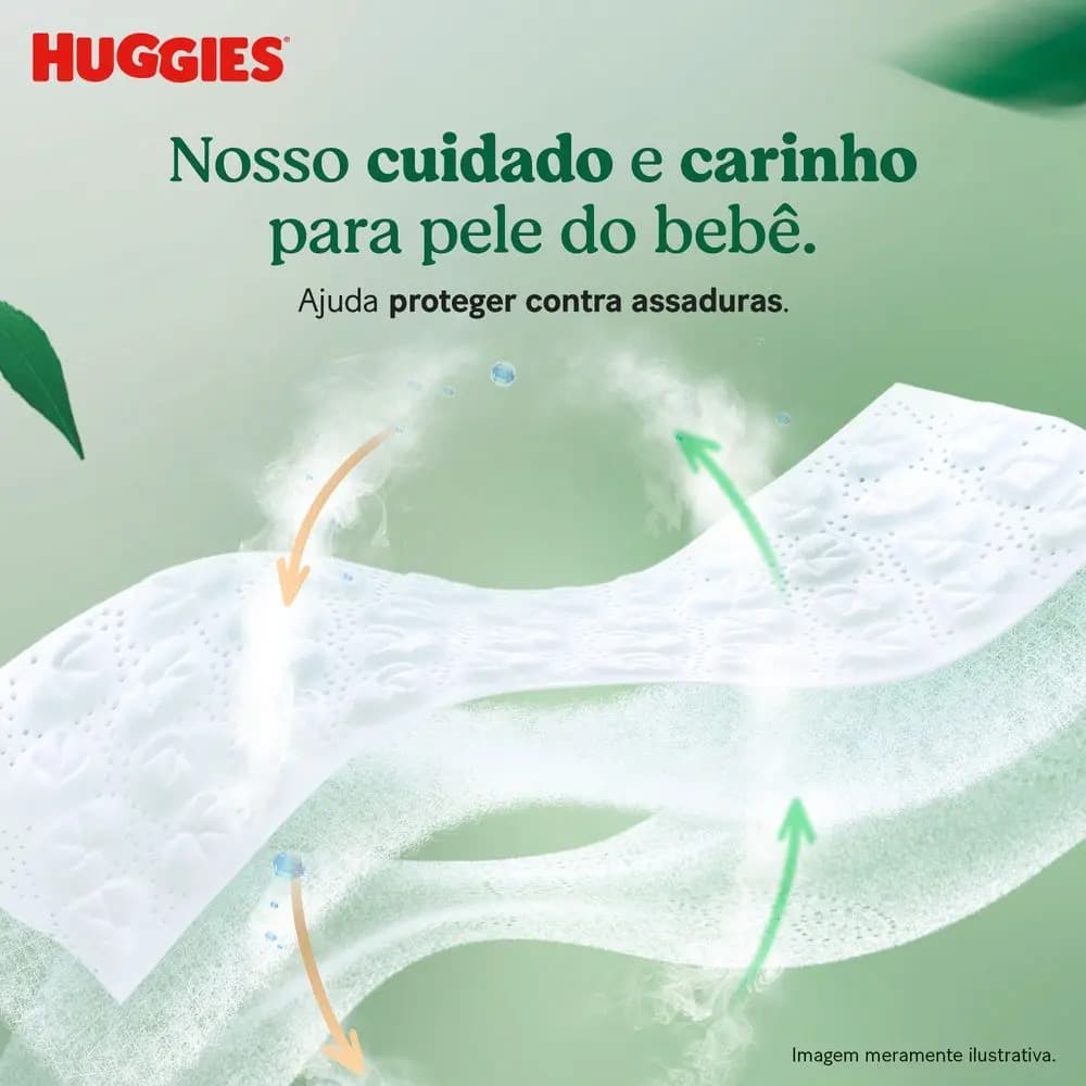 Huggies Fralda Descartável Premium Natural Care RN 34 Unidades — imagem 3