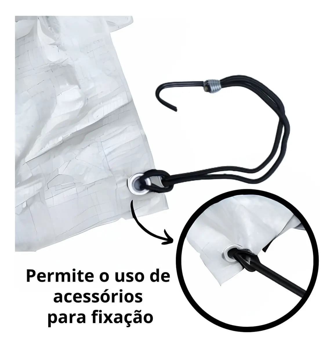 Lona Impermeável Plástica Transparente 2x2 Metros 100 Micras — imagem 3