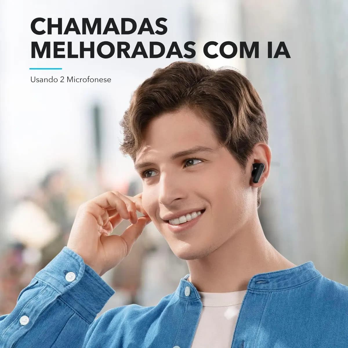 Fone De Ouvido Soundcore by Anker P20i Graves Poderosos e Impactantes Bluetooth 5.3 30H de Reprodução Resistência à Água 2 Mics IA para Chamadas Claras Personal — imagem 6
