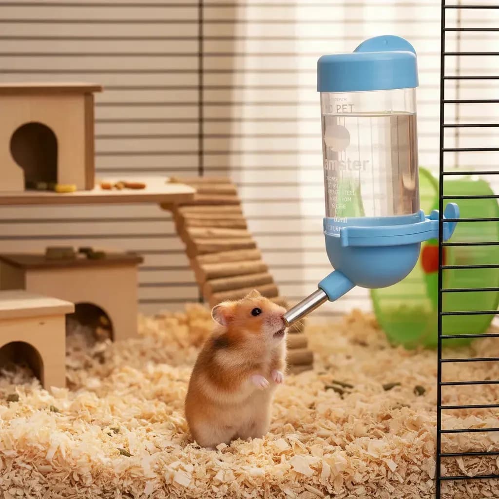 Bebedouro Hamster 80ml Bico Alumínio Automático Roedores Colorido — imagem 5