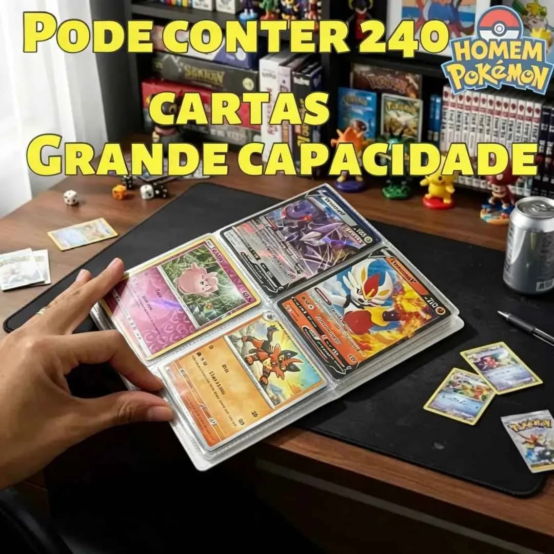 Álbum Pokémon 240 Cartas PVC Impermeável Ideal Para Crianças Tcg E Presentes — imagem 2