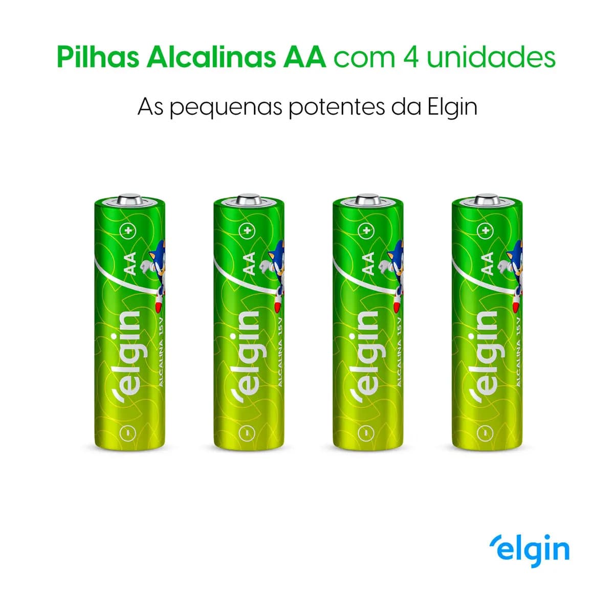 40 Pilha Alcalina AA LR6 1,5v Blister 82153 Elgin Energy — imagem 4