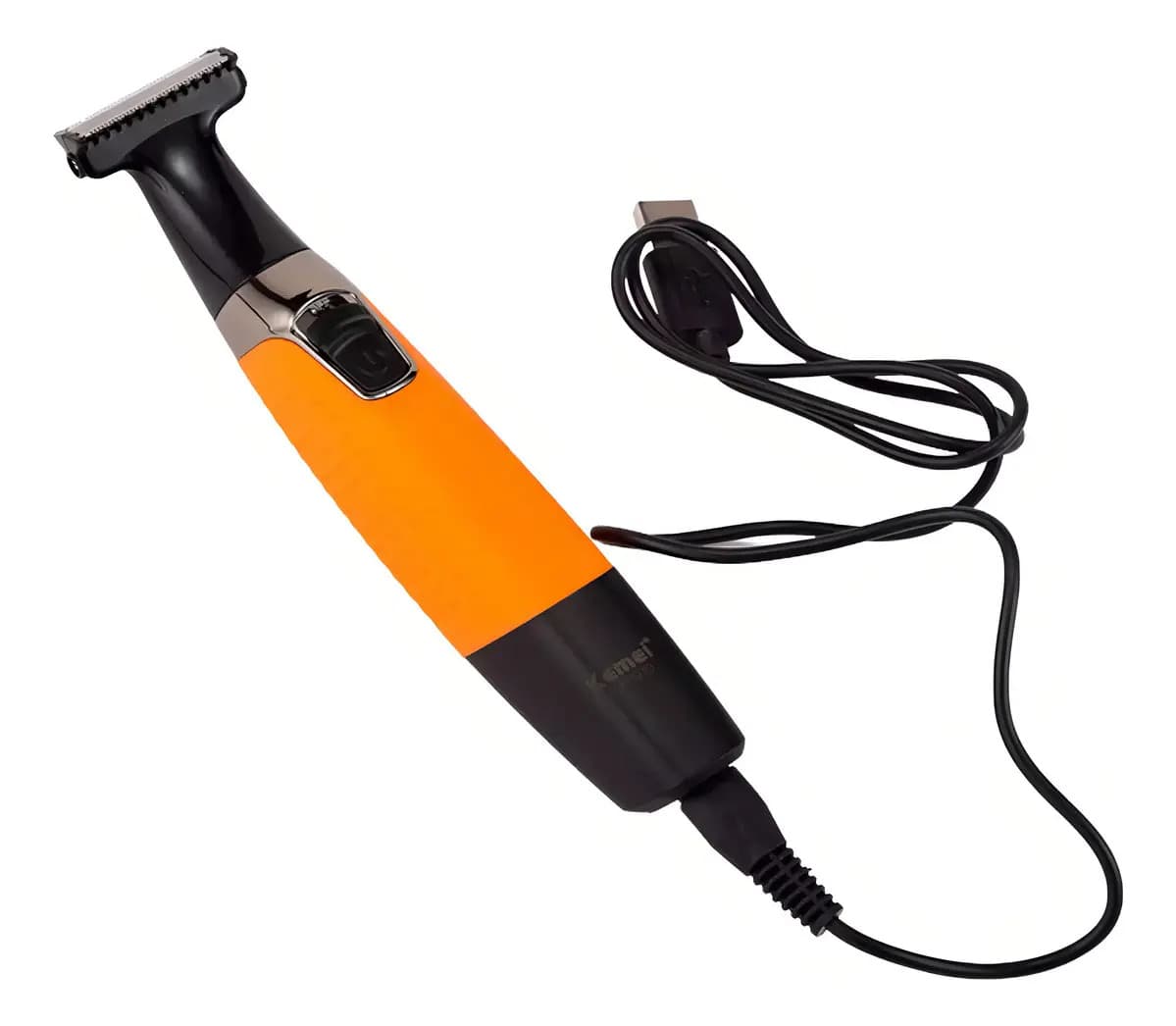 Maquina Kemei Barbeador Km-1910 Usb A Prova Dágua — imagem 4