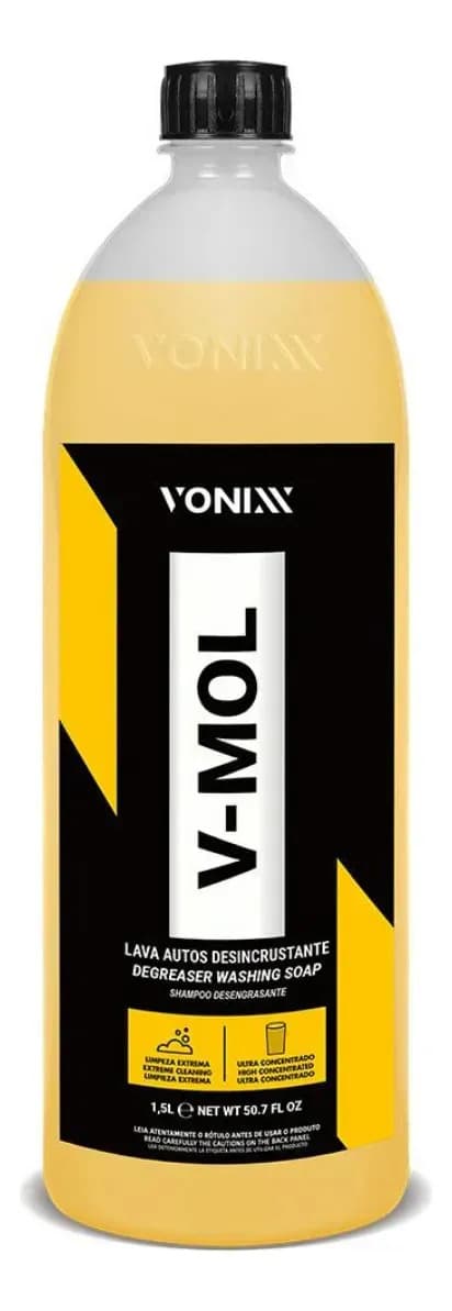 Vonixx V-MOL shampoo automotivo limpeza concentrado 1,5L