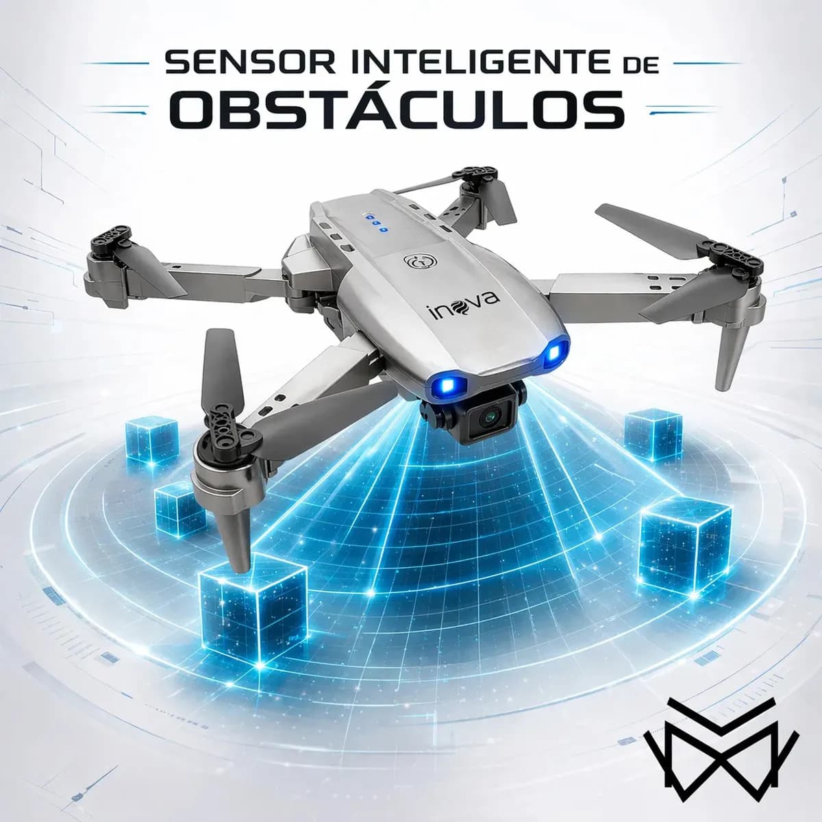 Drone MW E99 Câmera 4K Controle Remoto Dobrável Com Wi-Fi — imagem 3