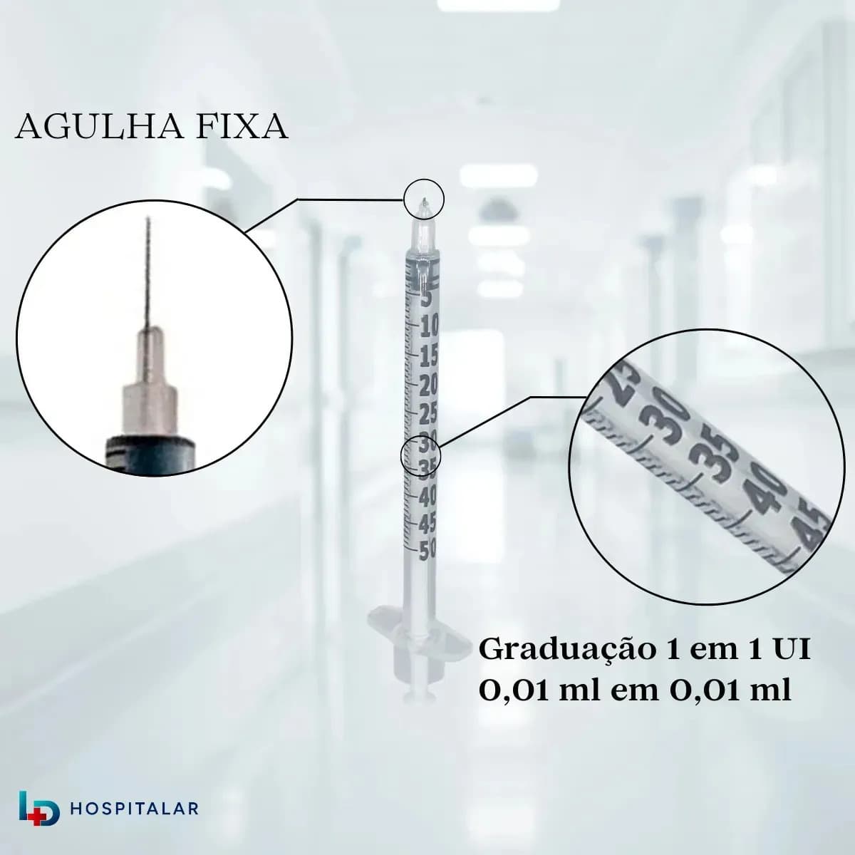 Kit 30 Seringas Insulina 0,5ml C/agulha Fixa 8mm X0,30m Sr 0.5 Ml — imagem 4