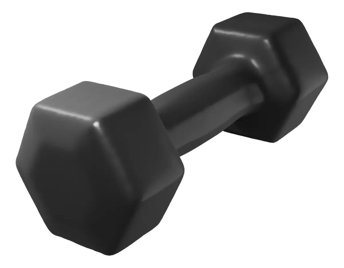 Halter RMG8 Fit 6kg Emborrachado Sextavado Treino Peso Musculação — imagem 5