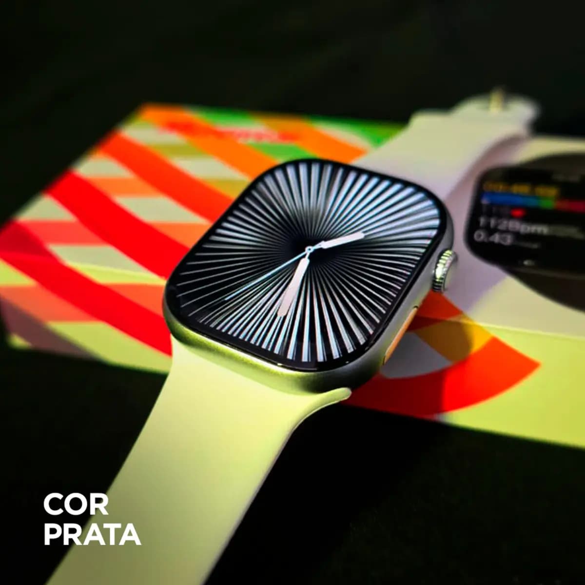 Relógio Smartwatch S11 Pro Series 11 Amoled Gps Whatsapp Nfc - Prateado - Lisa - Cinza - Prateado — imagem 4