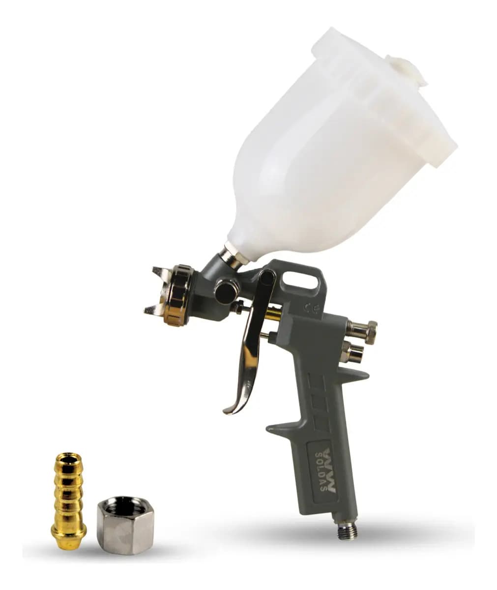 Pistola De Pintura S990 Bico 1.5 Gravidade Caneca 600ml Baixa Pressão — imagem 2
