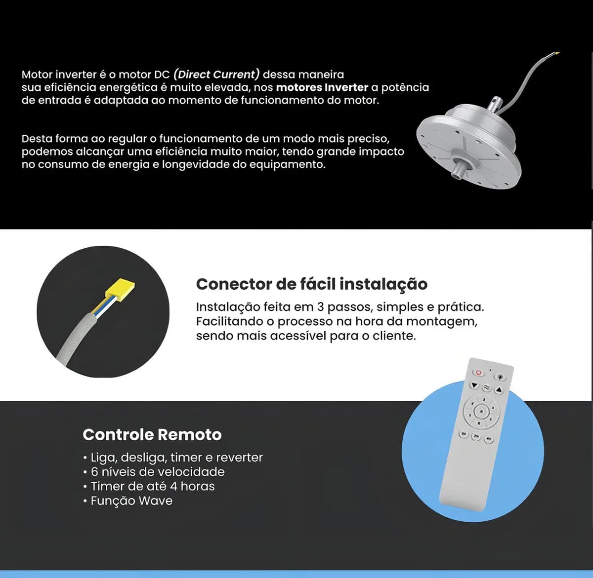 Ventilador De Teto C/ Controle 6 Vel. Fenix Ventisol — imagem 4