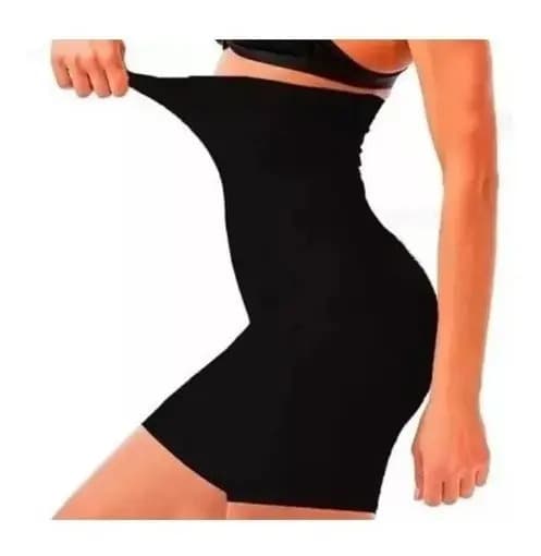 Cinta Modeladora Shortinho Confortável 4 Barbatanas Comprime Cor Preto Tamanho G/gg 46,48,50,52 — imagem 5