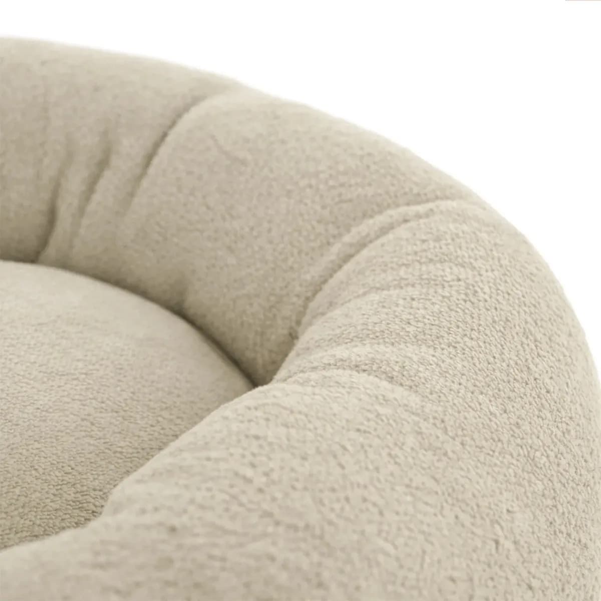 Cama Gato Nuvem Caminha Pet Redonda Ninho Soft Macia 50x50cm Cor Bege — imagem 5