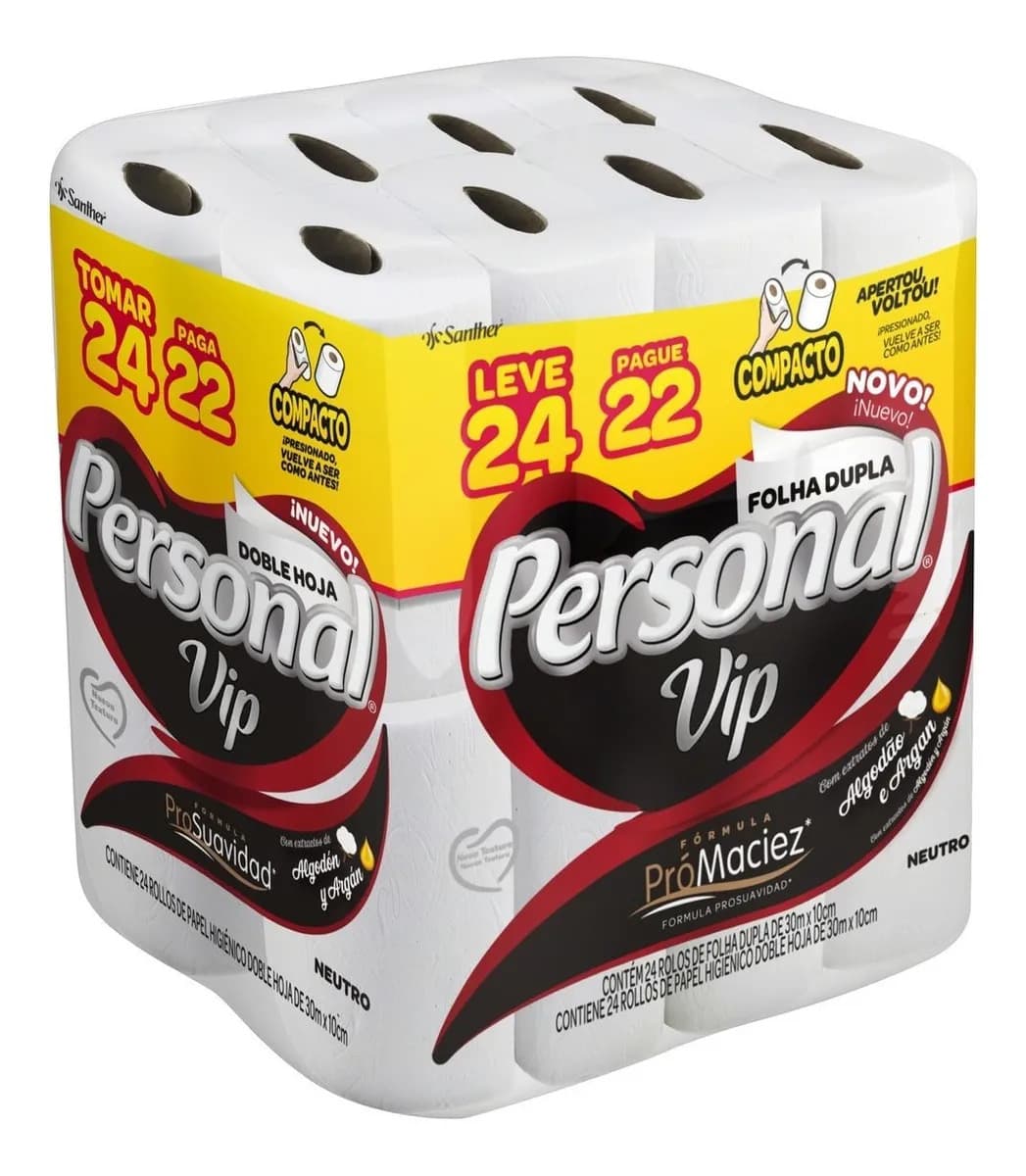 Papel Higiênico Folha Dupla 30m L24p22 Personal — imagem 4