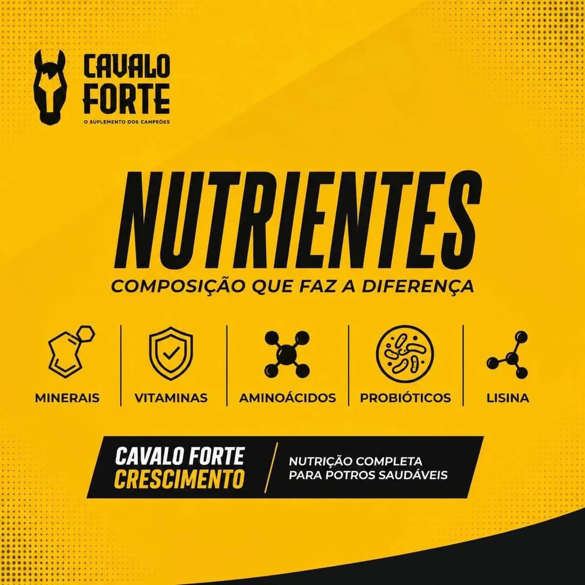 1kg Suplemento Cavalo Forte Crescimento Equino — imagem 6