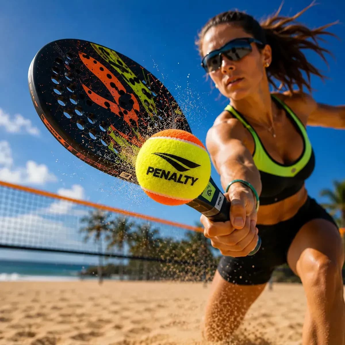 Kit 3 Bolas De Beach Tennis - Penalty Bolinhas Stage 2 Areia — imagem 5