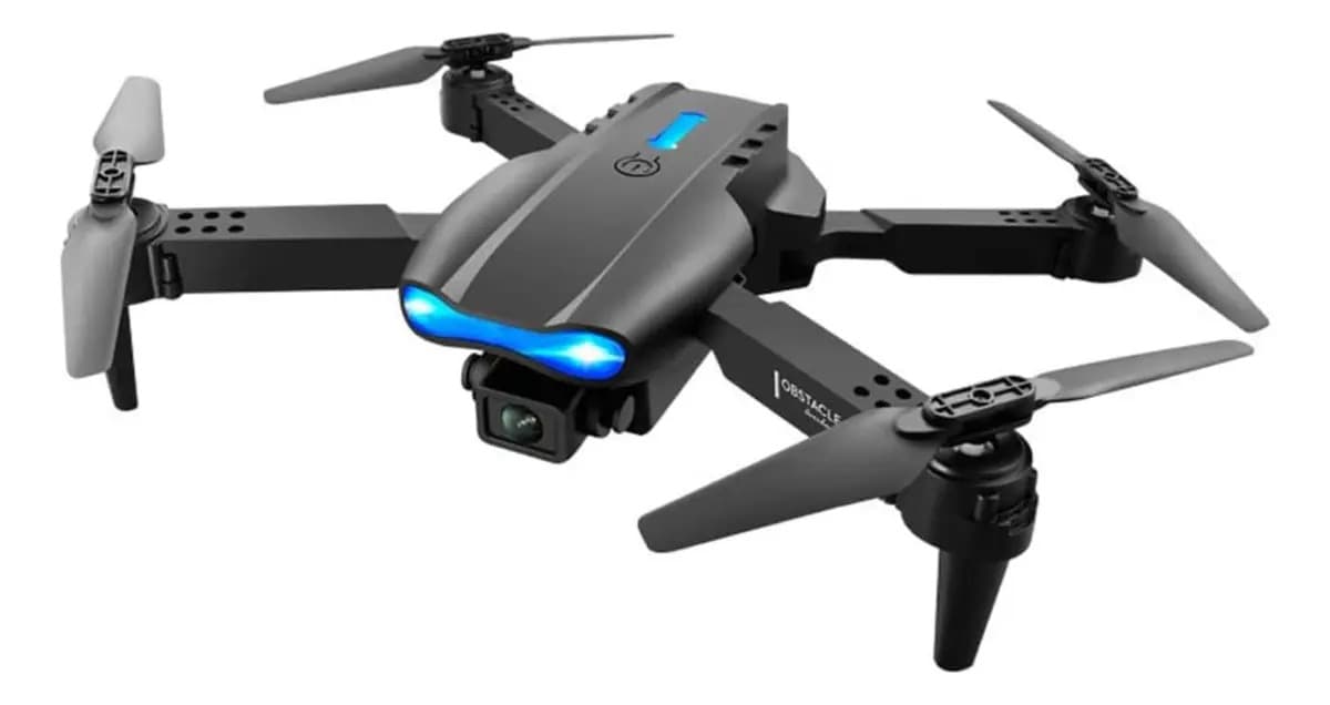 Drone E99 4k Wifi 2 Dupla Hdcâmeras Profissional Cor Preto — imagem 2