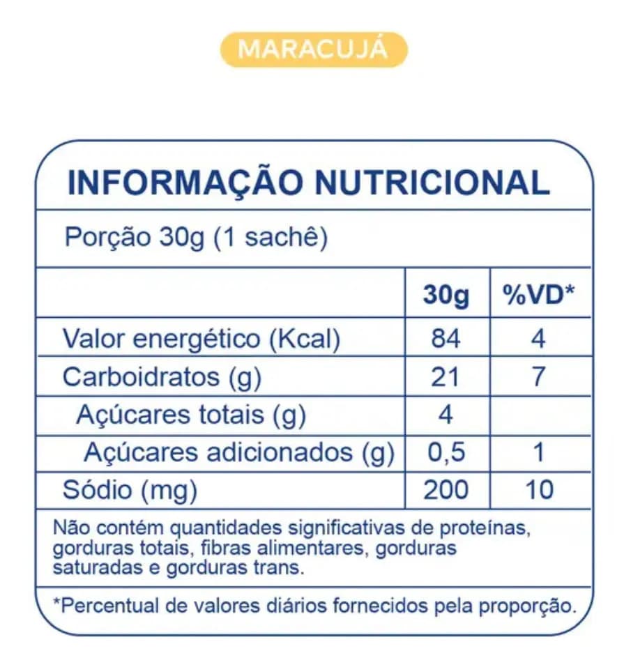Carbs Gel de Carboidratos Dobro Sabor Maracujá (10 unidades de 30g cada) — imagem 5