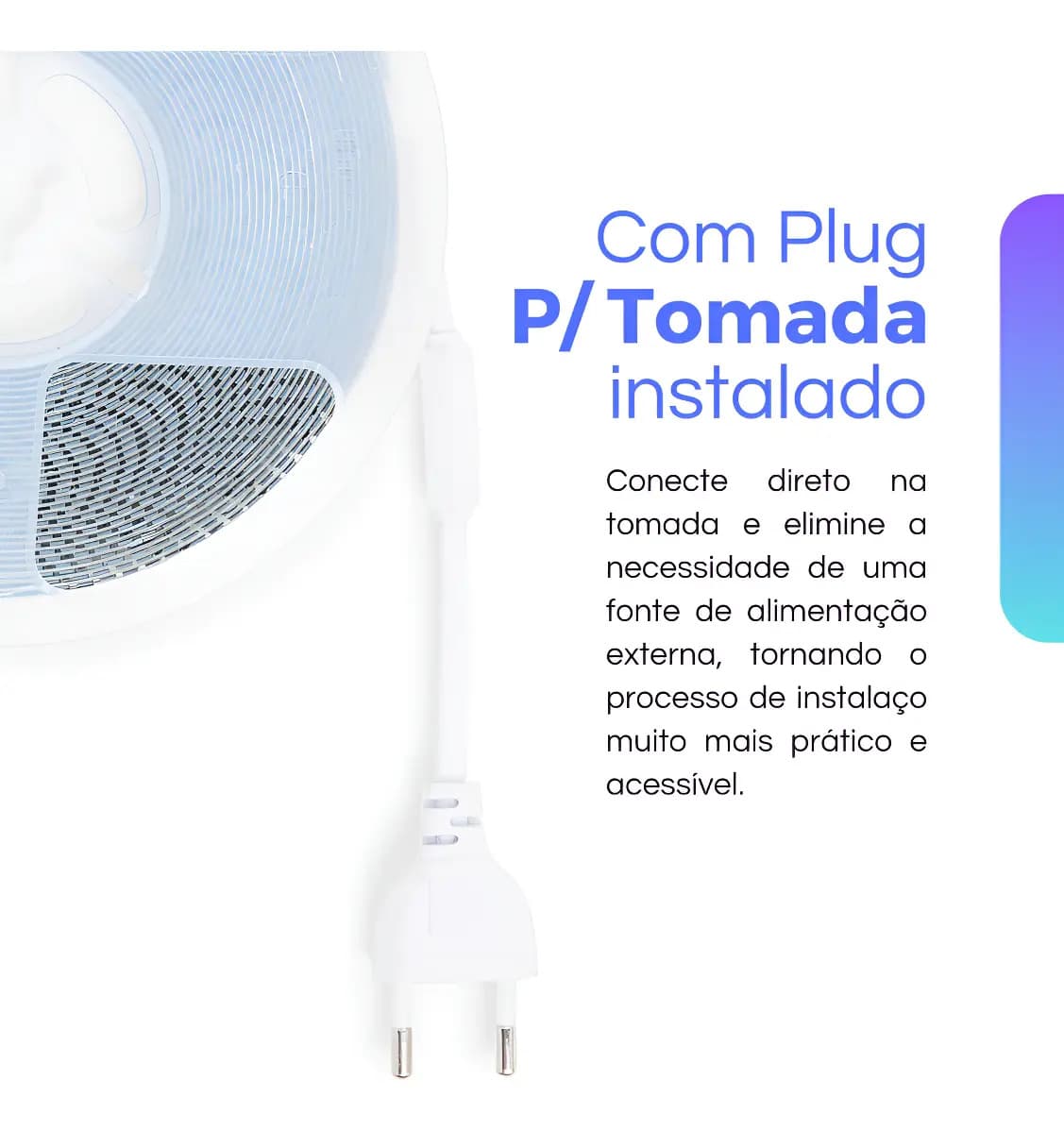 Fita De Led Branco Neutro 4000k 10 Metros Direta 240led/m Luz Branco-neutro — imagem 3