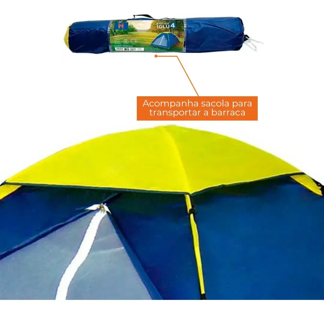 Barraca De Camping Para 4 Até Pessoas Acampamento Homefy — imagem 4