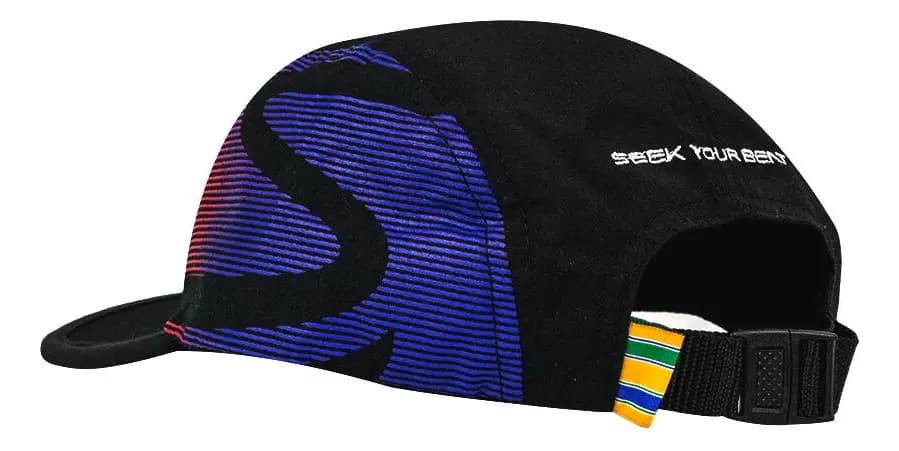 Boné Ayrton Senna "Seek Your Beat" para Homens e Mulheres, Preto em Algodão — imagem 5