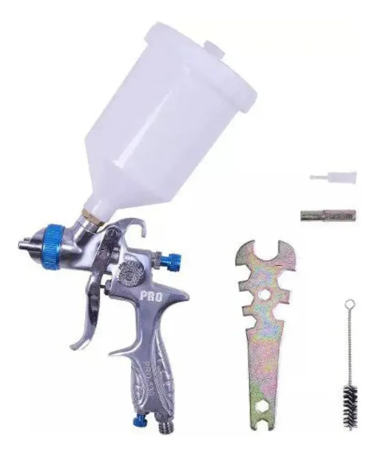 Pistola de Pintura Gravidade Hvlp 1,3mm Pdr Pro-530 Caneca 600ml 8 cfm — imagem 4