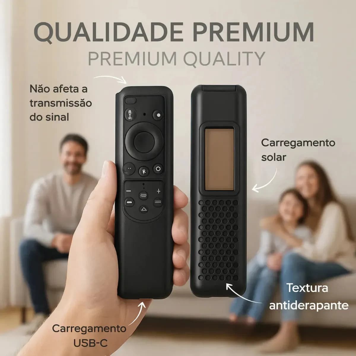 Capa Para Controle Samsung BN59-01432A de Silicone Com Aro — imagem 4