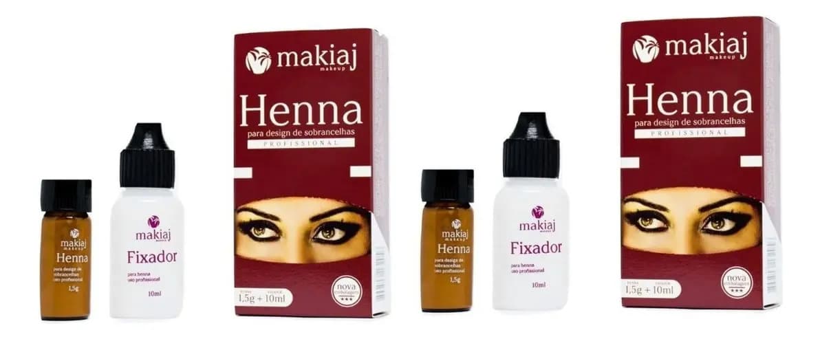 Henna para Sobrancelhas Makiaj Castanho Claro com Pá Medidora — imagem 4