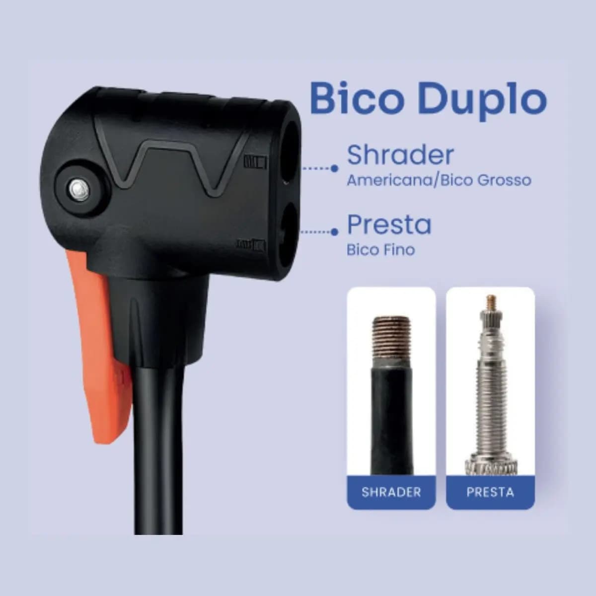 Bomba De Ar Encher Manual Pneus Bicicleta Carro Moto Bola Colchão 160 Psi Variall — imagem 6