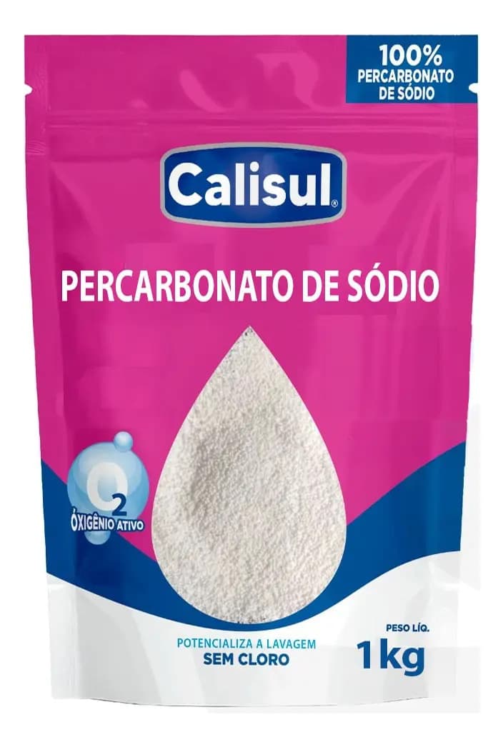 Percarbonato De Sódio 100% Puro Tira Manchas Alvejante - 1kg Calisul — imagem 3