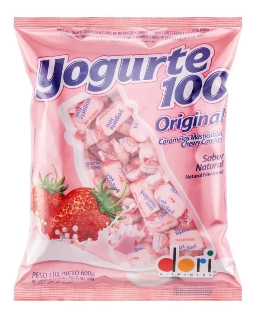 Bala Mastigavel Yogurte 100 600gr Dori Iogurte Natural — imagem 5