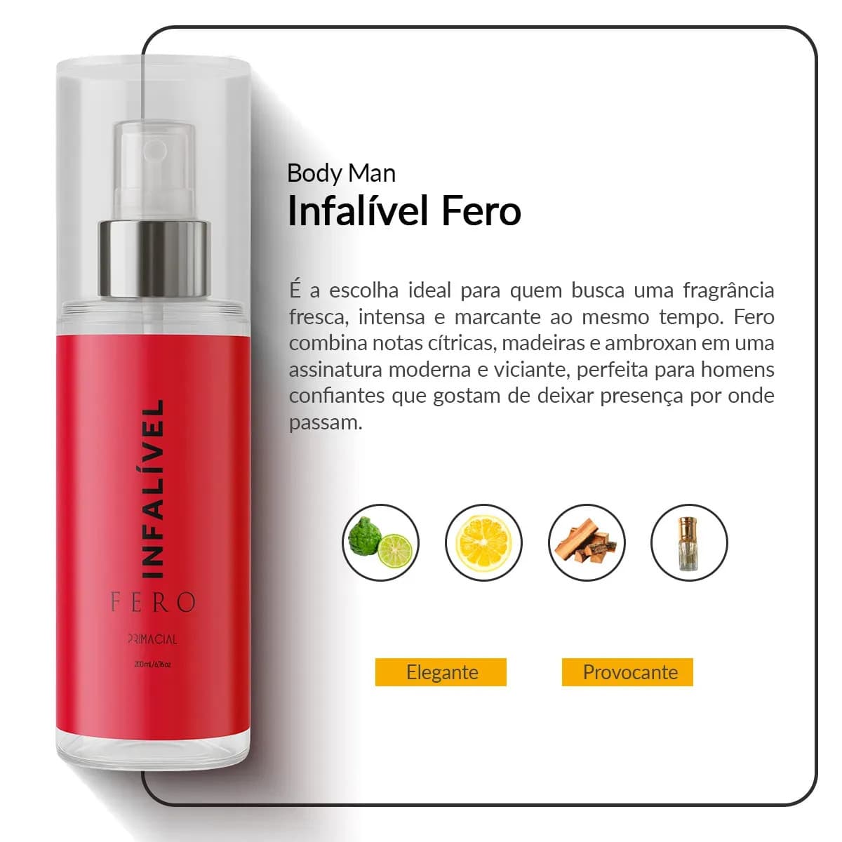 Kit 3 Body Splash Masculino Vibration + Blunn + Infalível Fero By Primacial Body Man — imagem 5