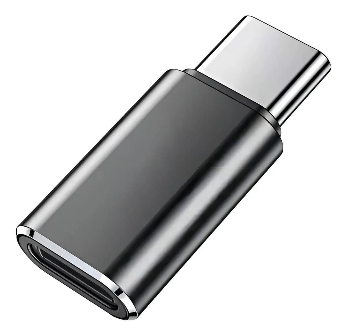 Adaptador Usb-C A'Gold CBA-25 para Lightning Compatível para iPhone cor Preto — imagem 2