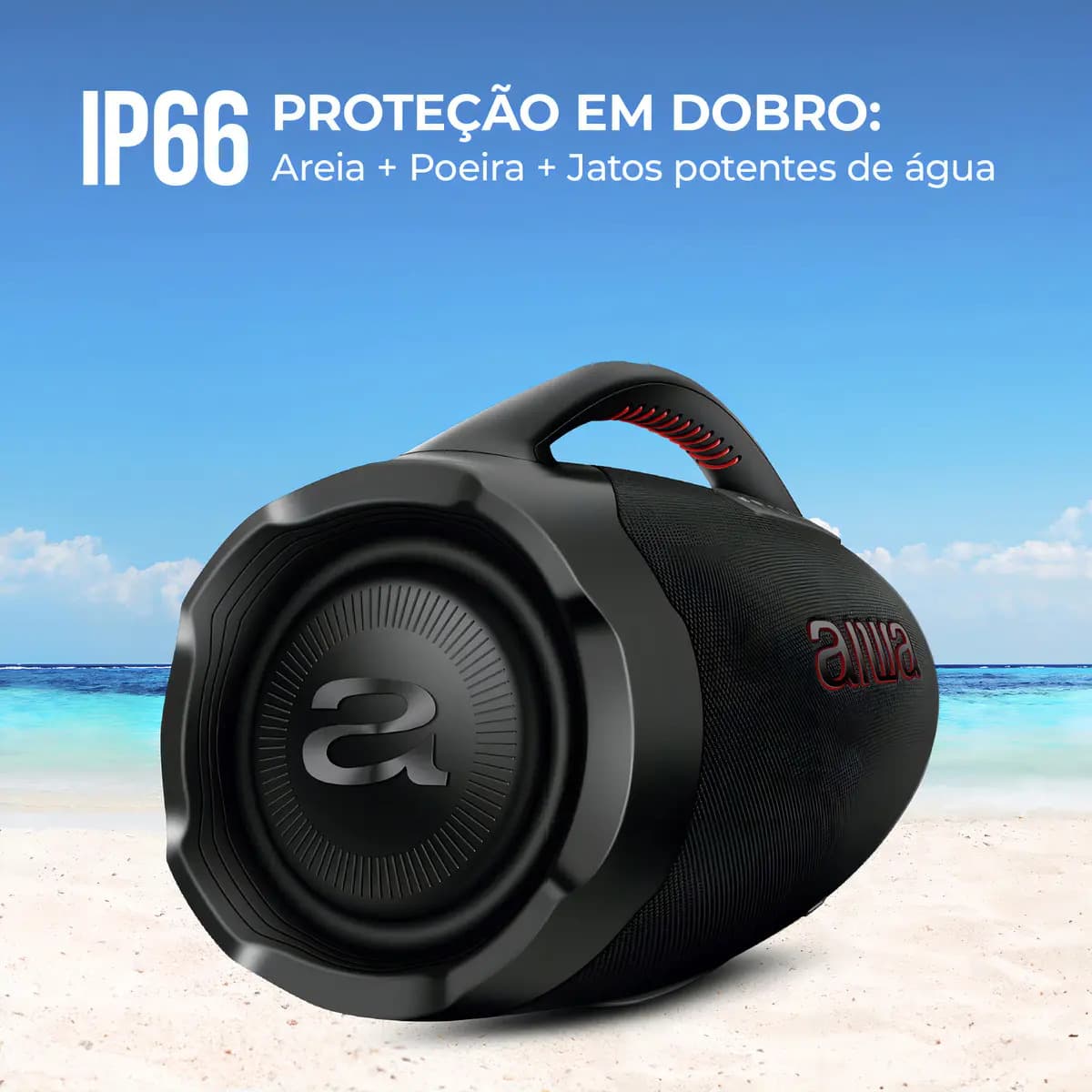 Caixa De Som Boombox Aiwa AWS-BBS-01-B 200w IP66 30hs De Bateria — imagem 6