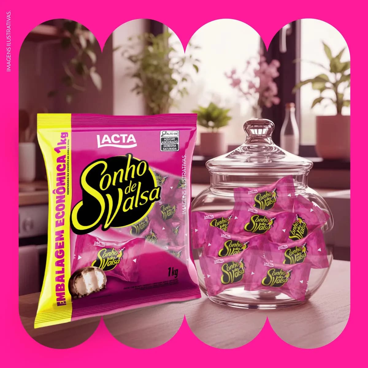 Bombom chocolate Sonho De Valsa Lacta 1Kg — imagem 6