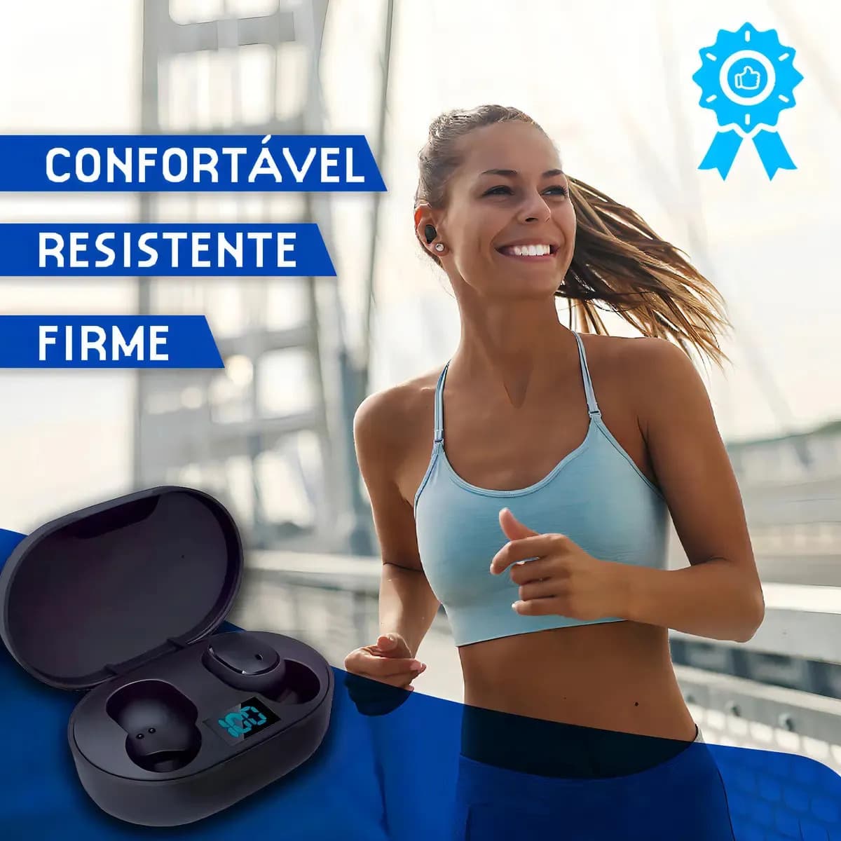 Hivi Fone De Ouvido Bluetooth 5.0 Par Sem Fio Duplo Cor Preto — imagem 4