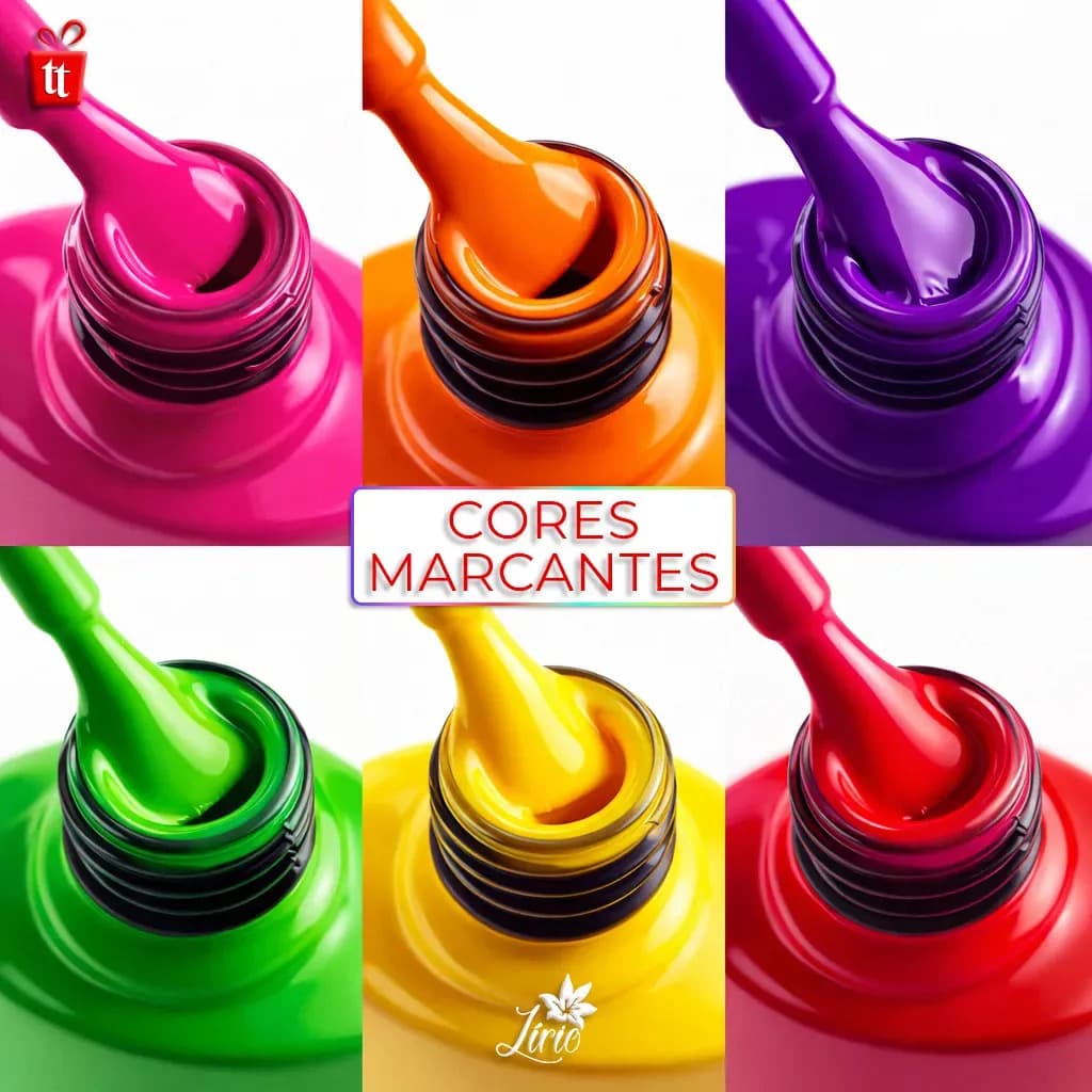 Kit 10 Esmaltes Unha Gel Polygel Manicure Pedicure — imagem 5