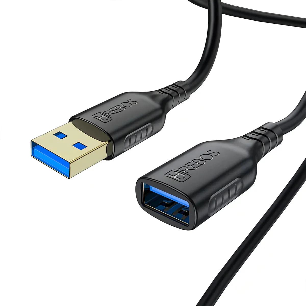 Cabo Extensor Usb 3.0 Usb Macho Fêmea 2 Metros Preto Macho e Fêmea 2 Metros Preto Turbo — imagem 4