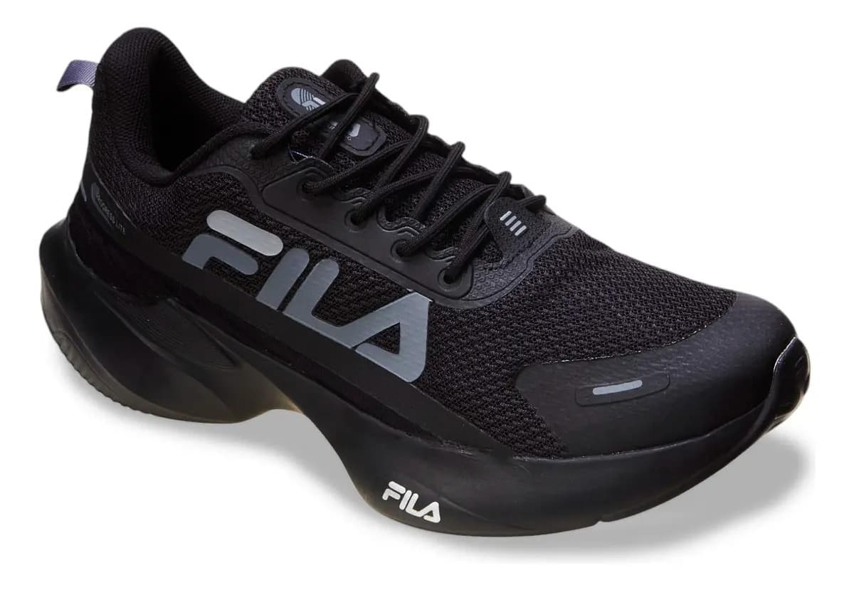 Tênis Masculino Progress Lite Fila Marinho/oliva Liso — imagem 2