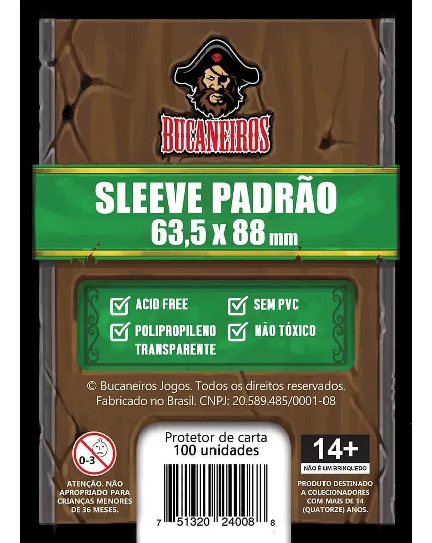 Sleeves Saquinhos De Proteção Pokémon Magic Padrão 63,5x88mm 100un Bucaneiros — imagem 2