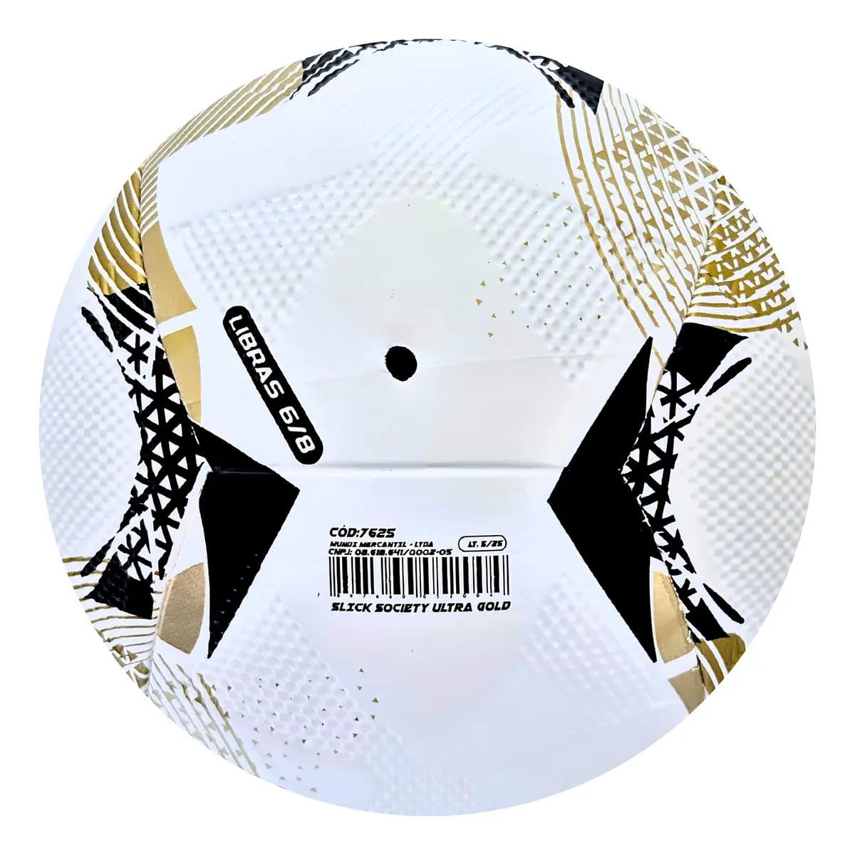 Bola de Futsal Topper Ultra Salão Colagem Dupla Cor Preto/Dourado — imagem 6