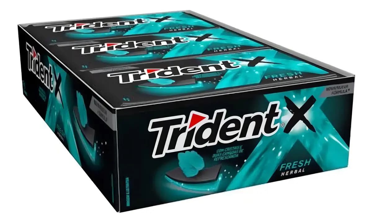 Trident Chiclete Sabor Herbal Sem Açucar 21 unidades de 8g — imagem 6