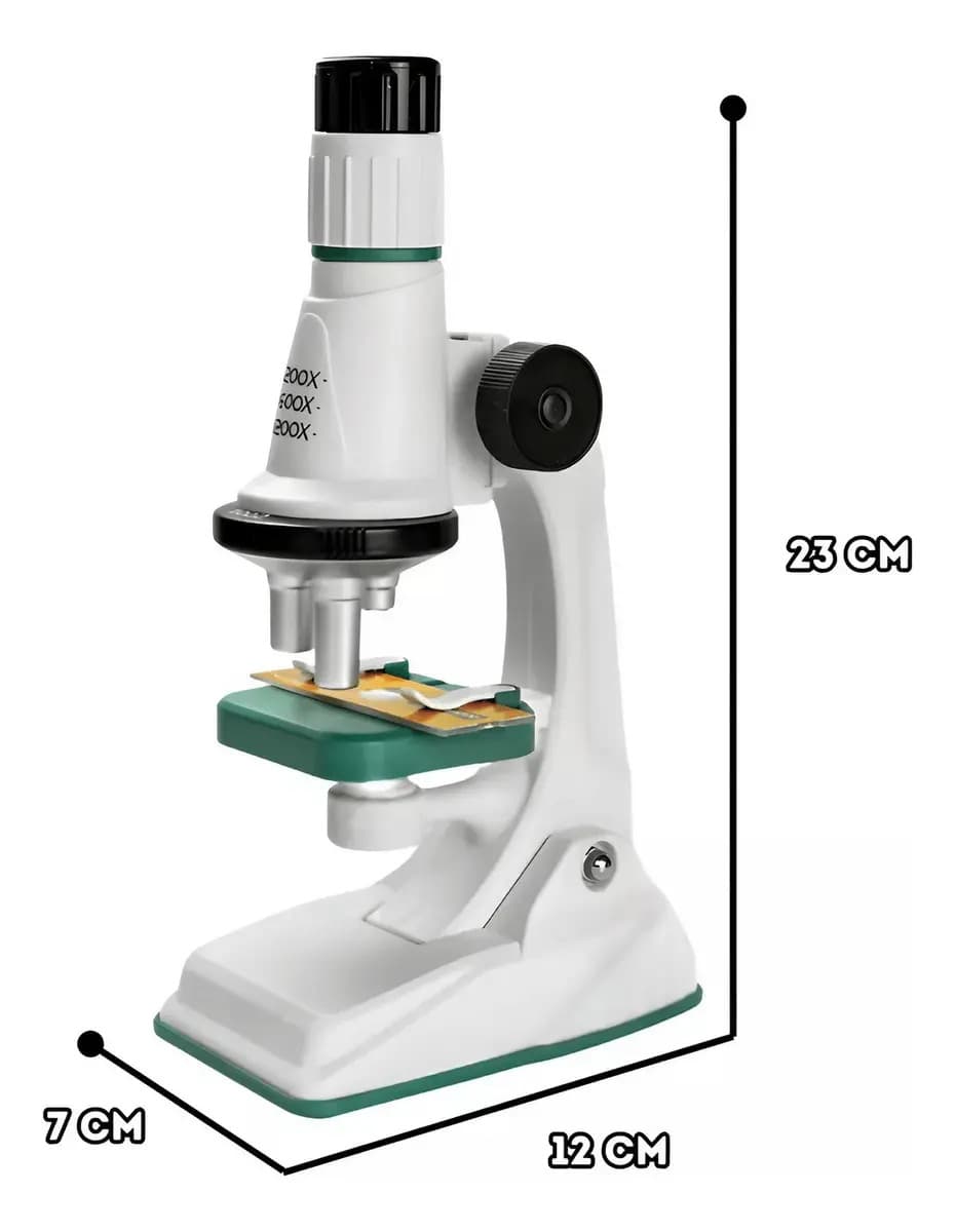 Microscópio Infantil Educacional Iniciante Stem Zoom 1200x — imagem 6