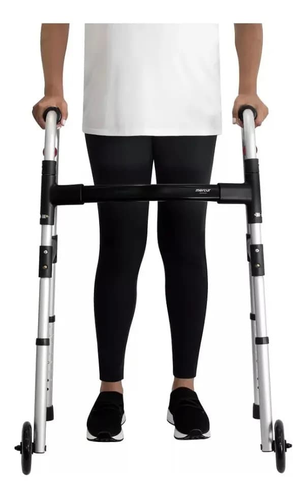 Andador ortopédico Mercur BC1547 ANDADOR COM RODAS prateado — imagem 5